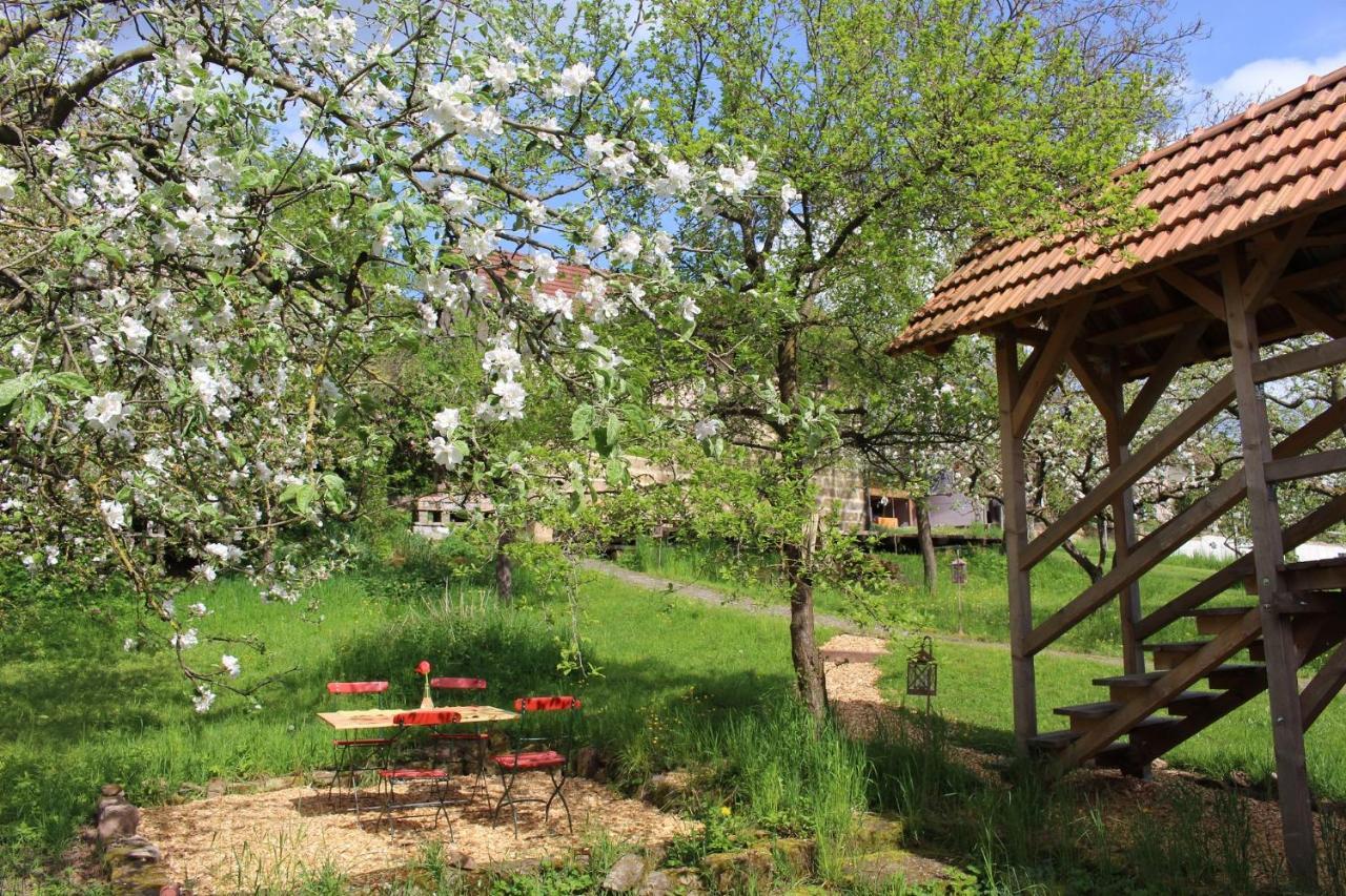 Ferienwohnung Koppelblick Pfarrweisach Esterno foto